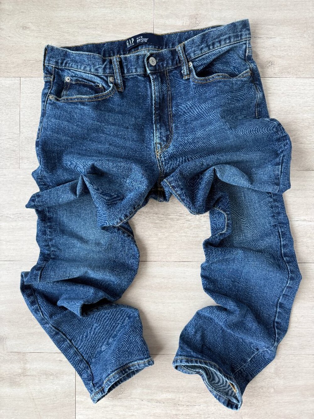 Gap Slim Straight Jeans Medium Indigo Cotton 33x32